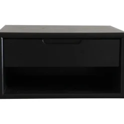 Emma vägghängt sängbord - Svart