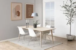 Eris matstol - Vit/krom