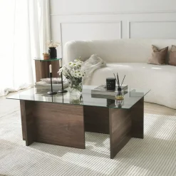 Escape soffbord 105x65 cm - Valnöt