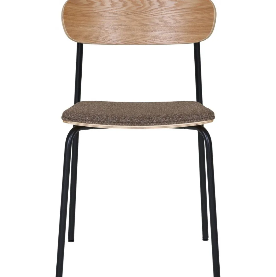 Estepona matstol - Ask/brun/svart