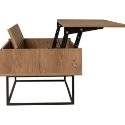 Estor soffbord 120 x 60/92 cm - Valnöt/svart