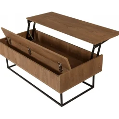 Estor soffbord 120 x 60/92 cm - Valnöt/svart