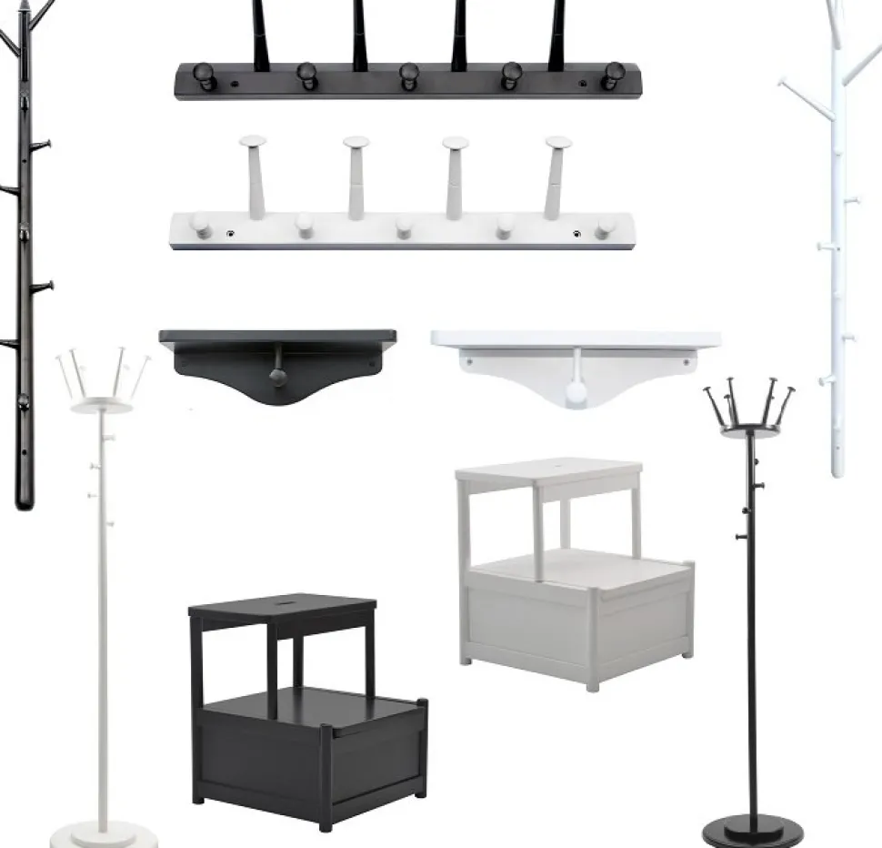 Fame svart hatthylla