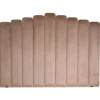 Fancy sänggavel 120 cm - Beige (Sammet)