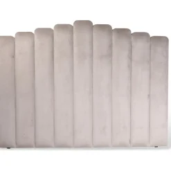 Fancy sänggavel 120 cm - Gråbeige (Sammet)