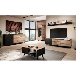 Fate soffbord 92 x 50 cm - Wotan ek/svart