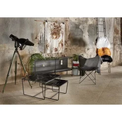 Fiona svart sideboard med glasskiva 160 cm bred + Textilrengöring för möbler