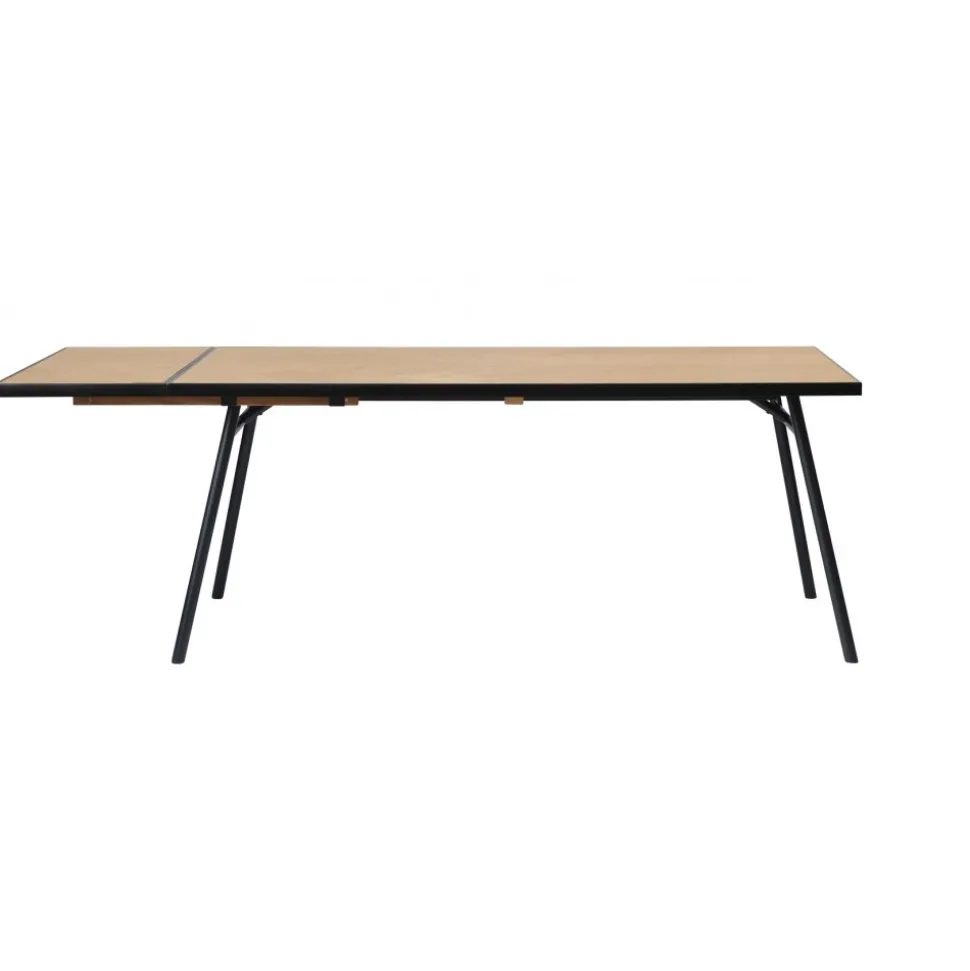 Fishbone tilläggsskiva 45 x 90 cm - Svart / Ek