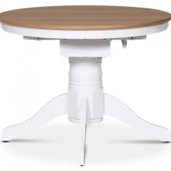 Fitchburg matgrupp; Ovalt matbord 106-141 cm - Vit / Oljad Ek med 4 st Danderyd No.30 karmstolar Svart