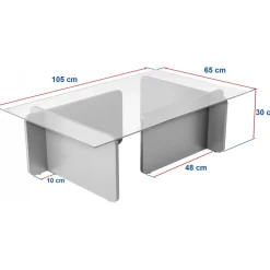 Flavio soffbord - Grå