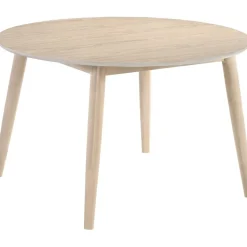 Florence matgrupp i whitewash; runt matbord med 4 st Florence stolar