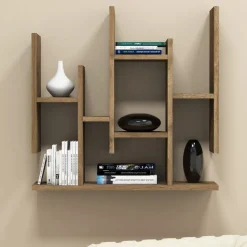 Flower vägghylla - Valnöt