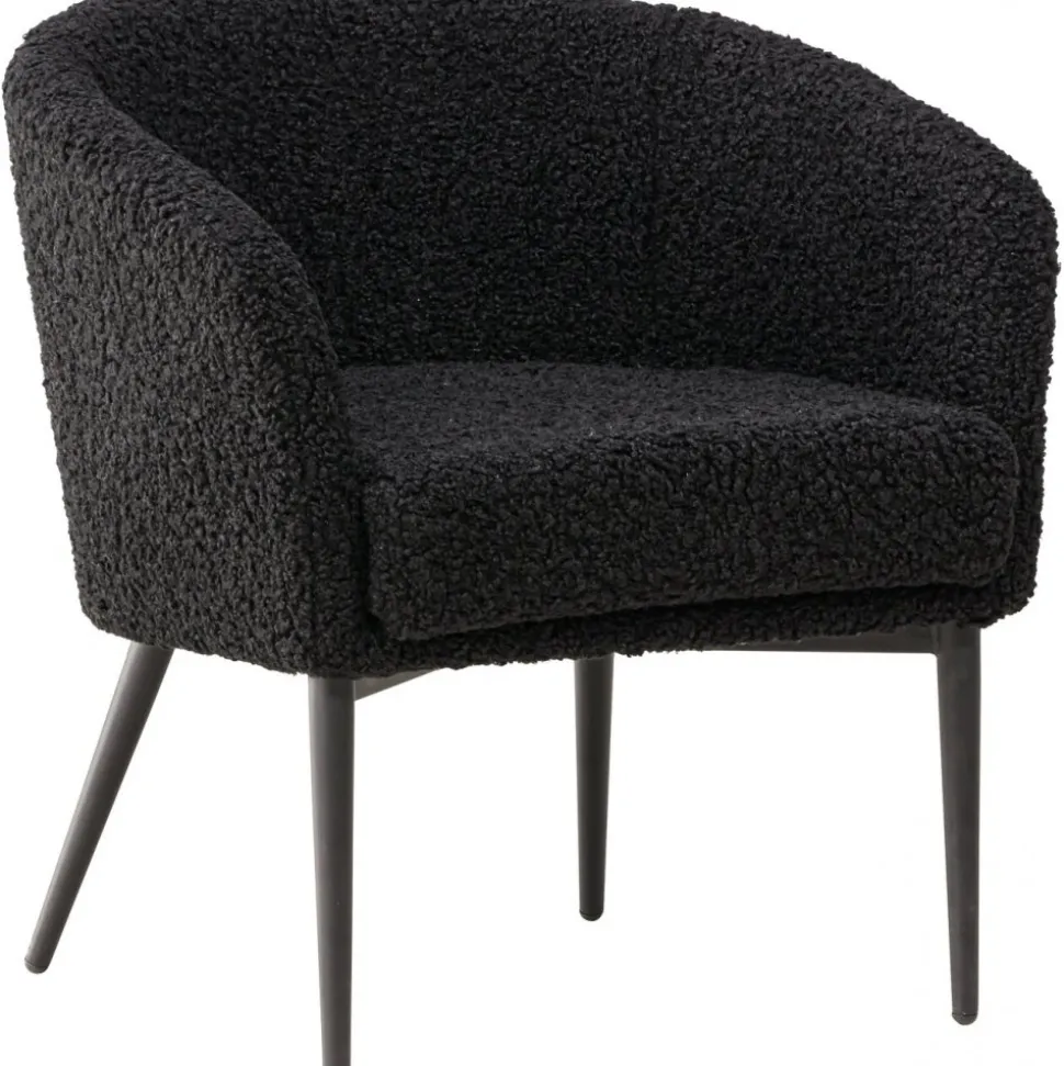 Fluffy fåtölj - Svart