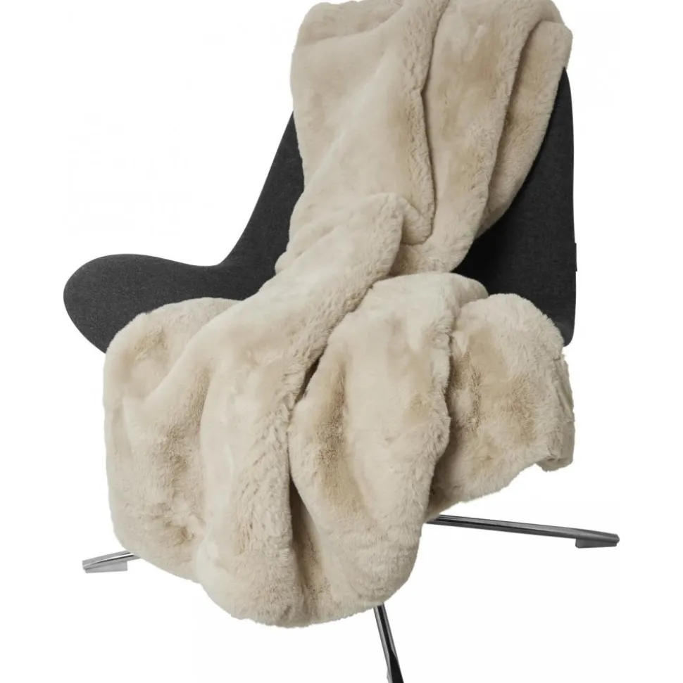 Fluffy pläd Beige - 120 x 180 cm