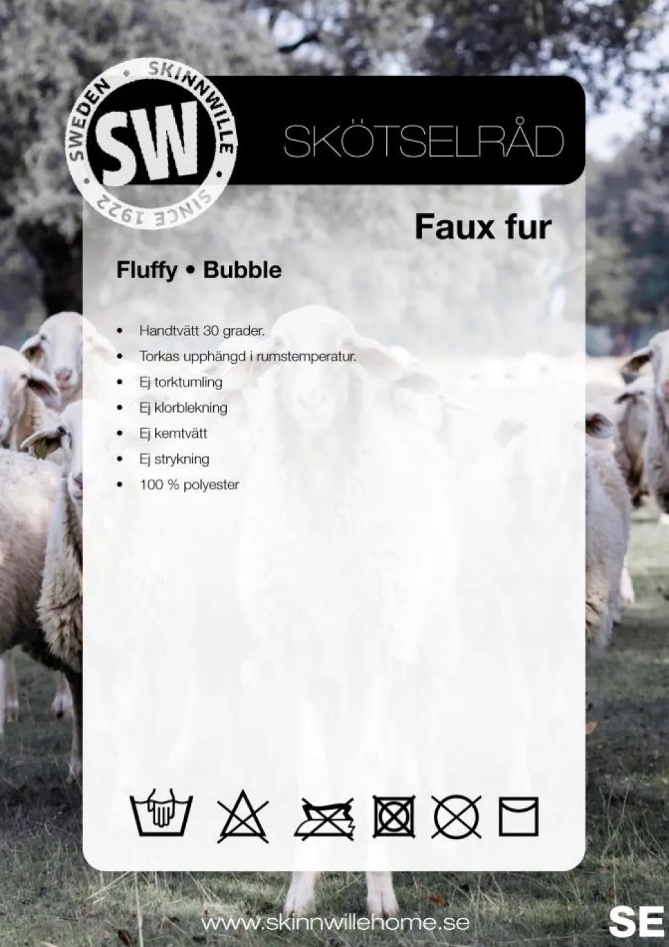 Fluffy pläd Beige - 120 x 180 cm