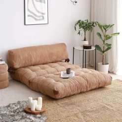 Fold 2-sits bäddsoffa - Camel