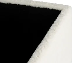 Fotpall med förvaring i teddy tyg + Möbeltassar