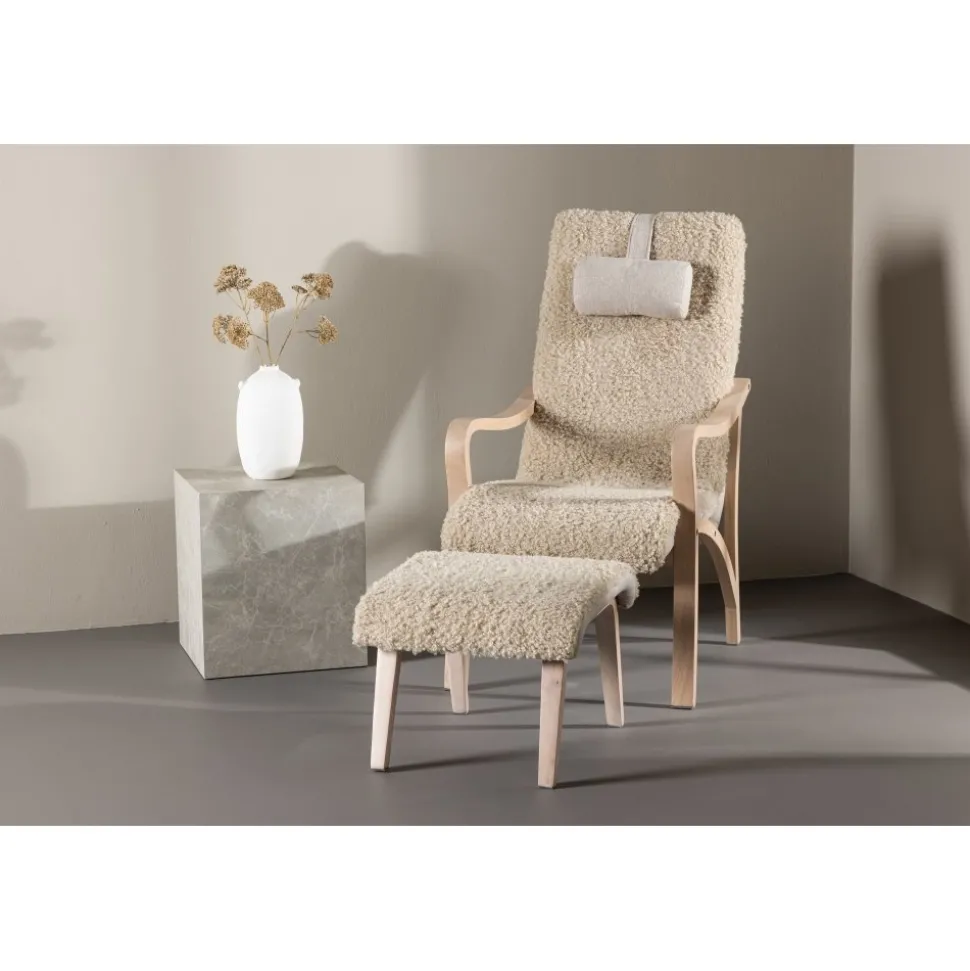 Fårö loungestol - Brun