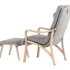Fårö loungestol - Ljusgrå/Whitewash
