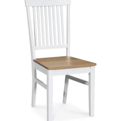 Fårö matgrupp: Bord 180 cm inklusive 6 st Fårö stolar - Ek/vit + 6.00 x Stolsdyna