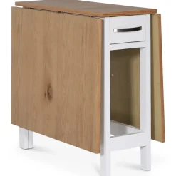 Fårö matgrupp; Fårö klaffbord Vit / Ek med 4 st Sandhamn Gripsholm stolar