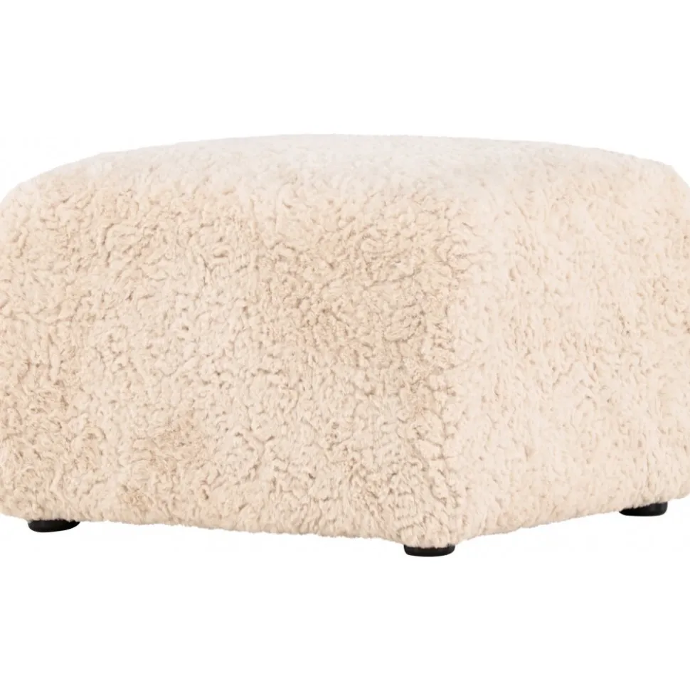 Frankie sittpuff 50 x 50 cm - Beige teddy