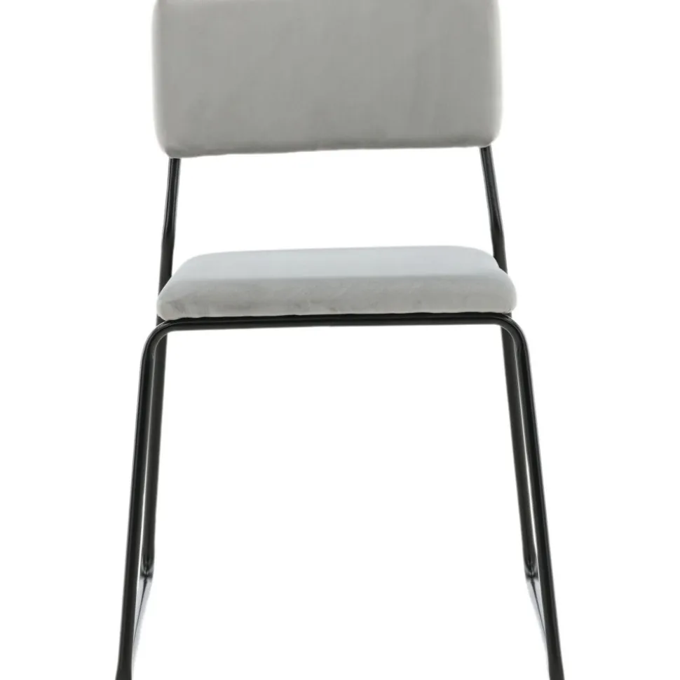 Frekvens stol - Ljusgrå sammet