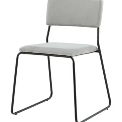 Frekvens stol - Ljusgrå sammet