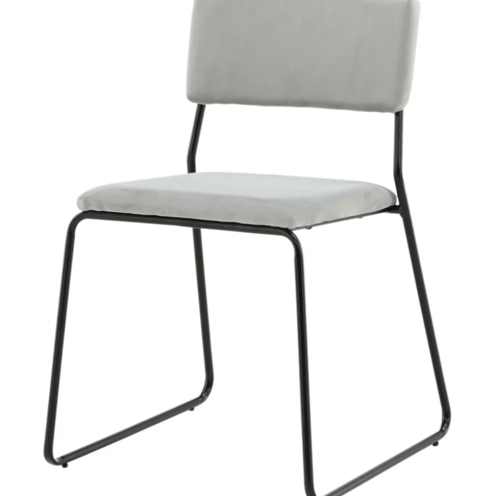 Frekvens stol - Ljusgrå sammet