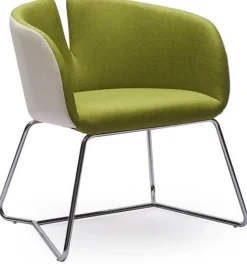 Fåtölj - Vit/grön