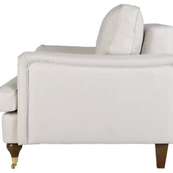 Fåtölj beige tyg - Howard Watford Deluxe + Textilrengöring för möbler