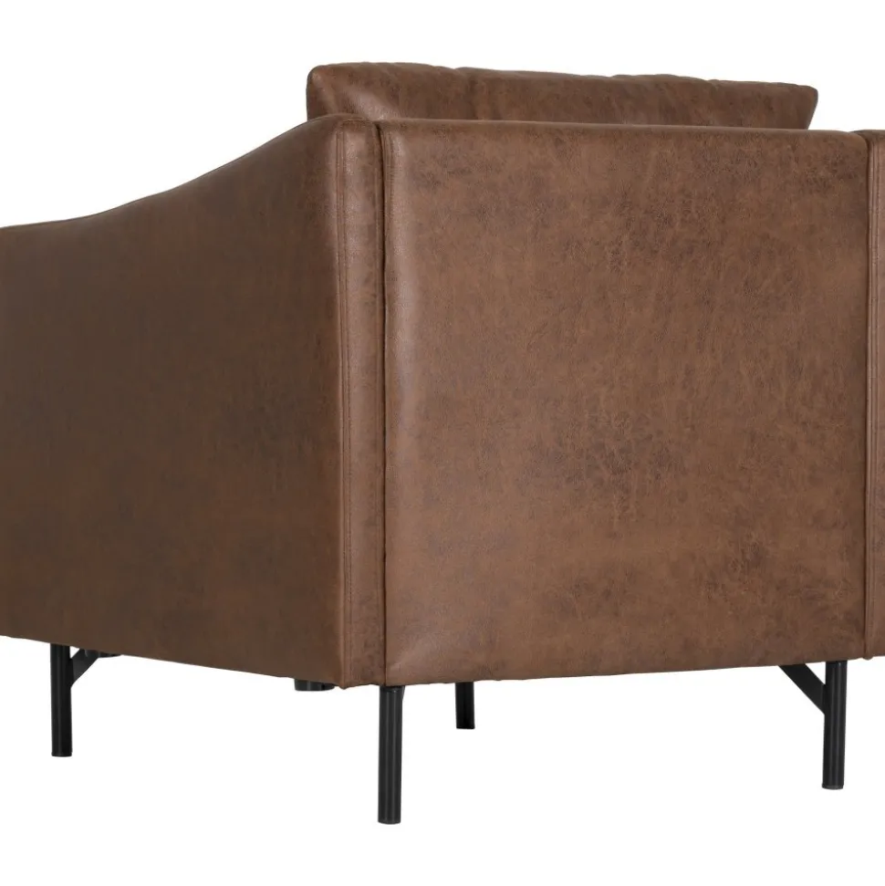 Fåtölj brunt vintage + Möbelvård Läderrengöring