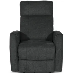 Fåtölj elektrisk ställbar mörkgrå