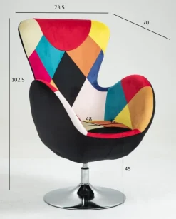 Fåtölj flerfärgad - Lucille + Fläckborttagare för möbler