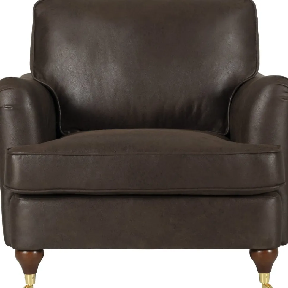 Fåtölj Howard brun klädsel - Watford + Fläckborttagare för möbler