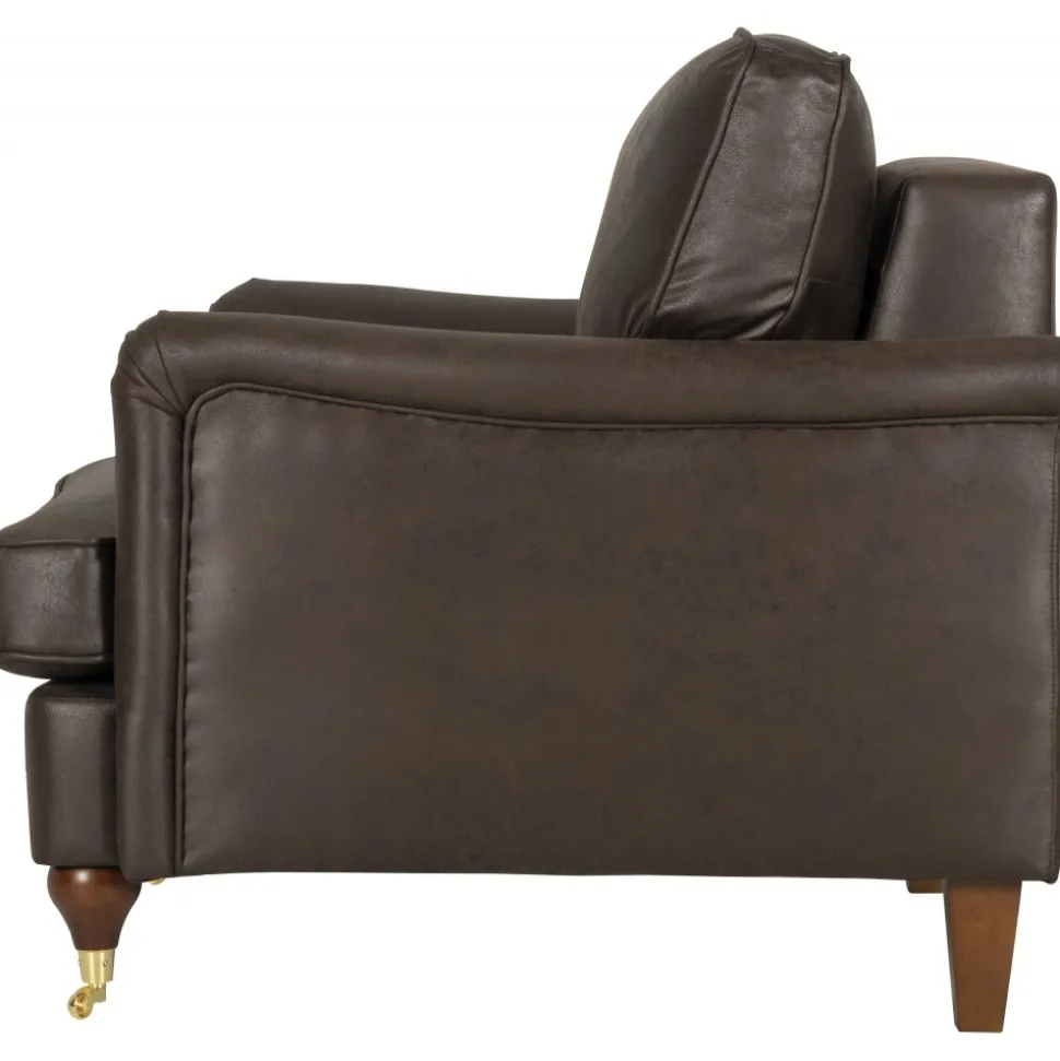 Fåtölj Howard brun klädsel - Watford + Textilrengöring för möbler