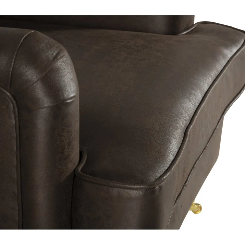 Fåtölj Howard brun klädsel - Watford + Textilrengöring för möbler