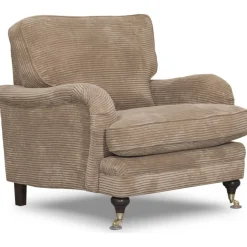 Fåtölj Howard brun manchester + Fläckborttagare för möbler