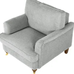 Fåtölj Howard i grått tyg