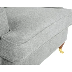 Fåtölj Howard i grått tyg + Textilrengöring för möbler