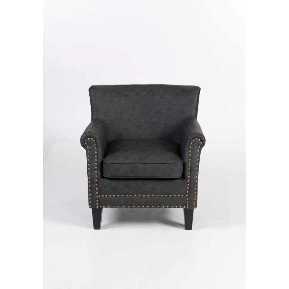 Fåtölj i antracit PU - Professor