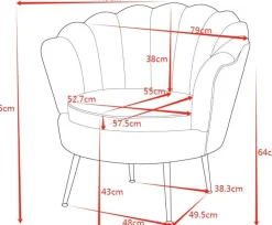 Fåtölj i beige sammet - Kingsley + Möbeltassar