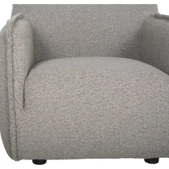 Fåtölj i bouclè - Mörkbeige