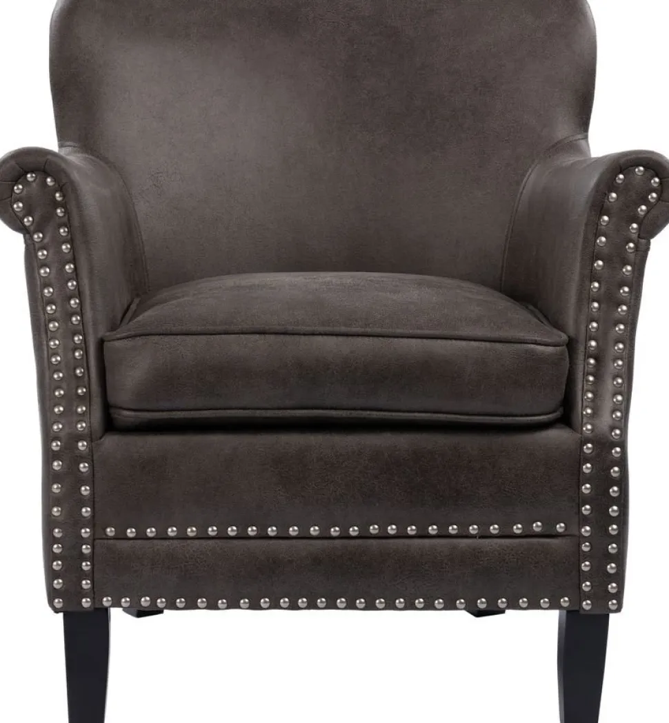 Fåtölj i grå vintage PU - Norberg + Textilrengöring för möbler