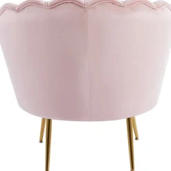 Fåtölj i rosa sammet - Kingsley + Textilrengöring för möbler