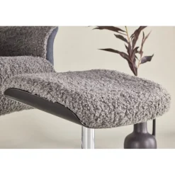 Fåtölj med fotpall - Grå - Hagön + Textilrengöring för möbler