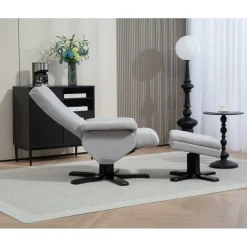 Fåtölj med fotpall - Ställbar + Textilrengöring för möbler