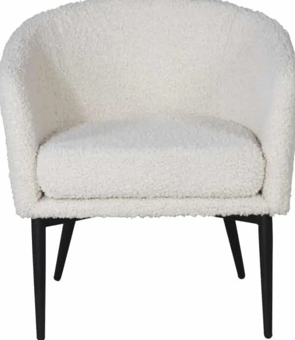 Fåtölj offwhite - Boucle