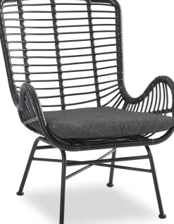 Fåtölj Svart - Minos + Möbeltassar