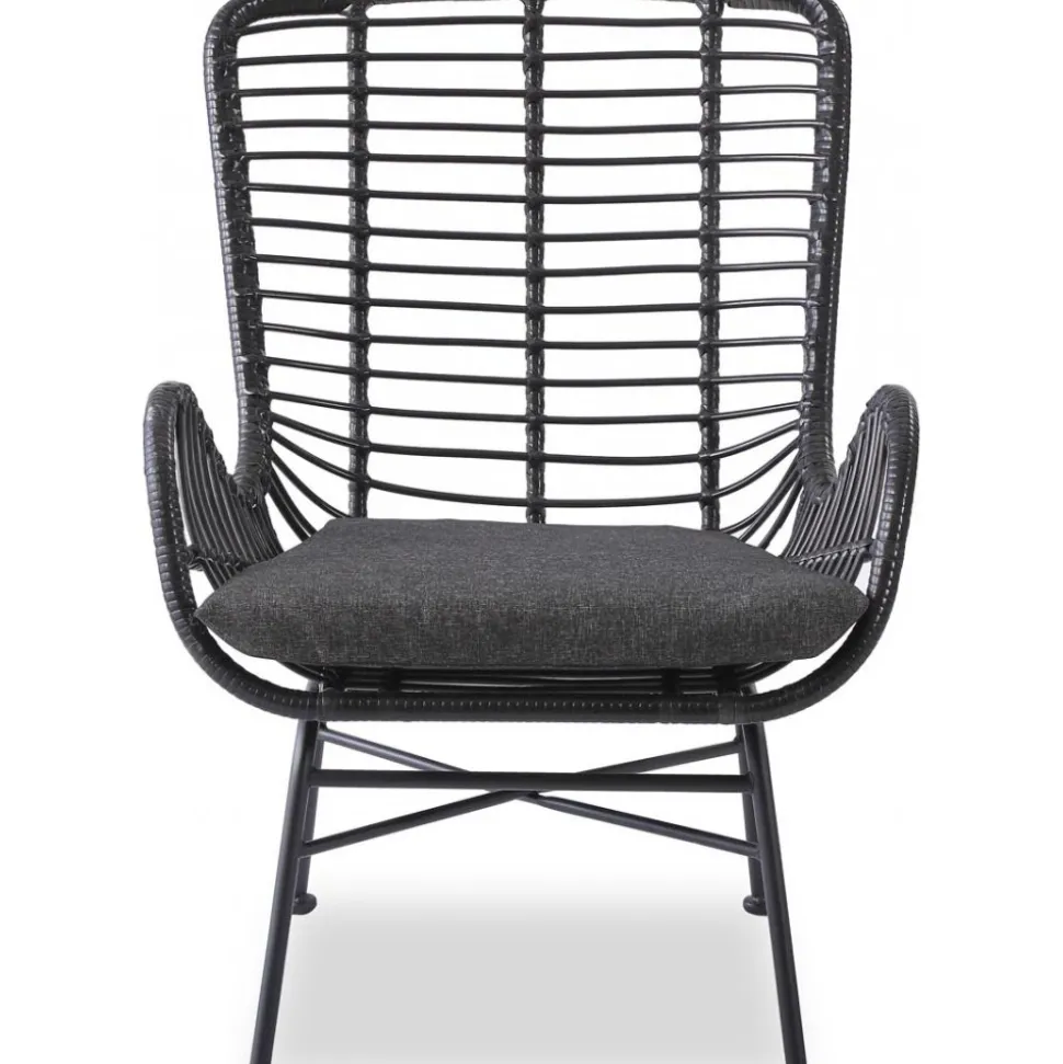 Fåtölj Svart - Minos + Möbeltassar